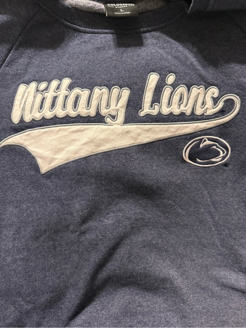 Colosseum Navy Blue Nittany Lions Sweatshirt - Picture 2 of 3